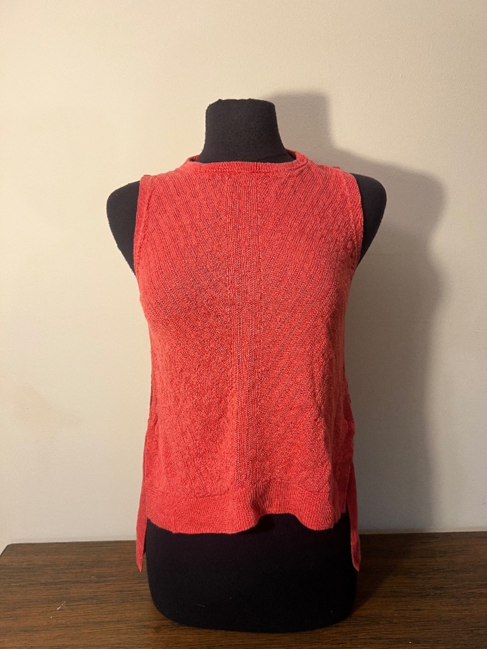 Lucky Brand Burnt Orange tie side tank